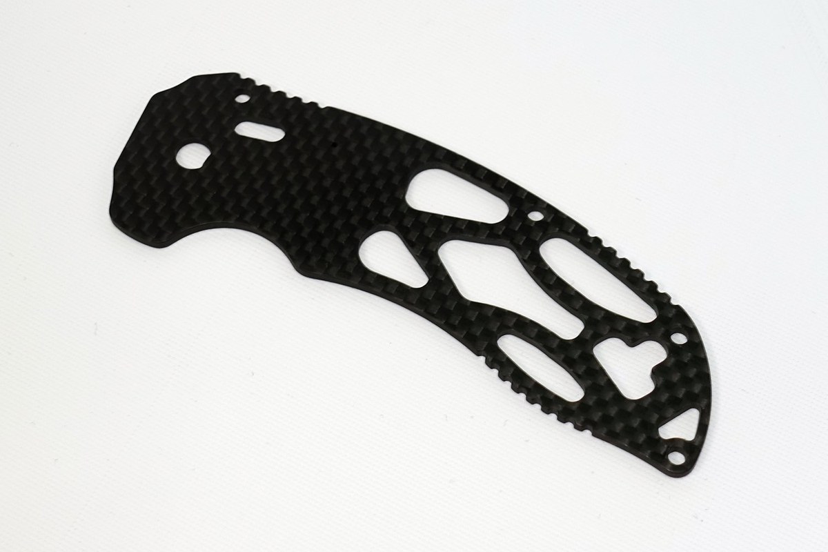 碳纖維折刀把手片,CNC 鏤空加工
